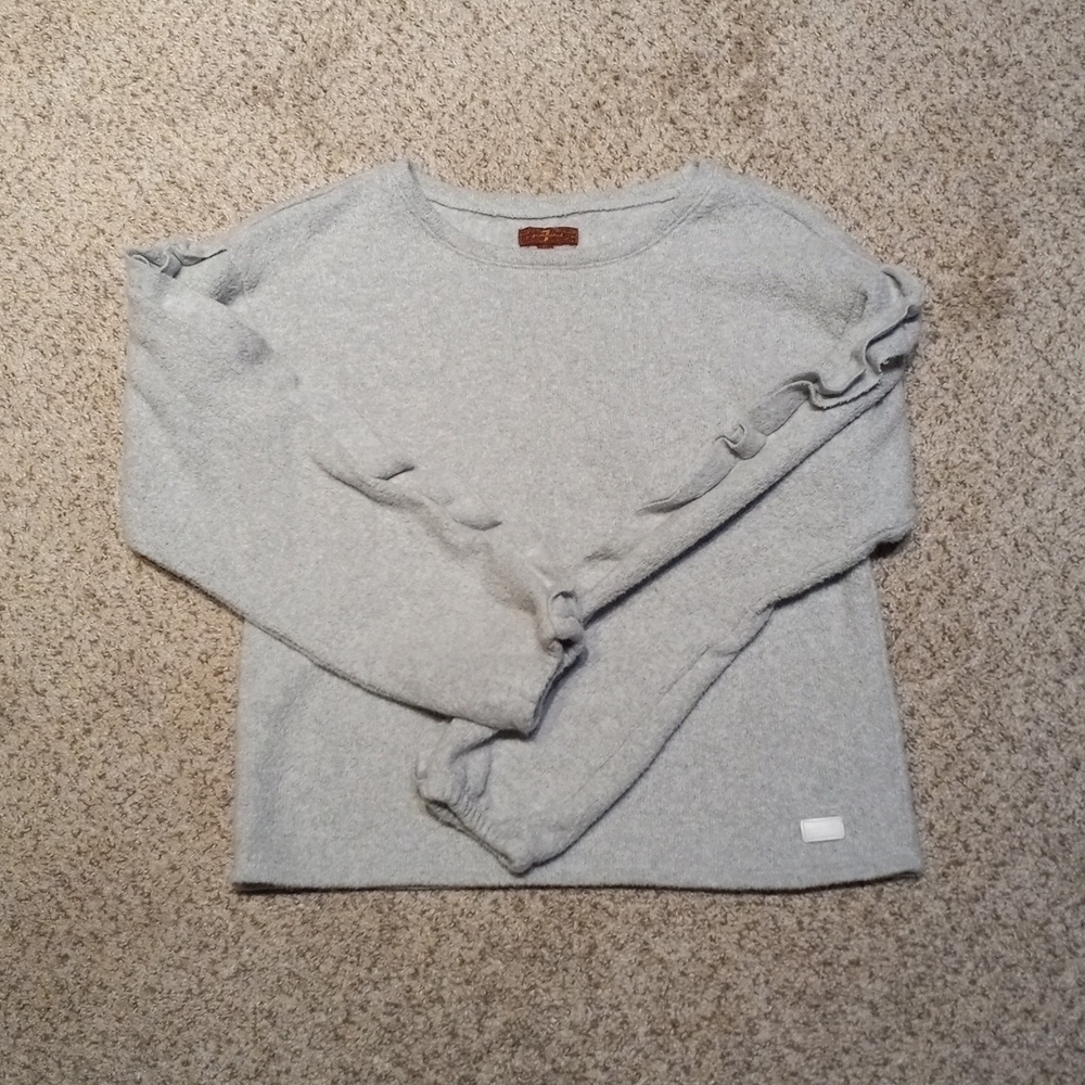 7 For All Mankind gray XL girls sweater